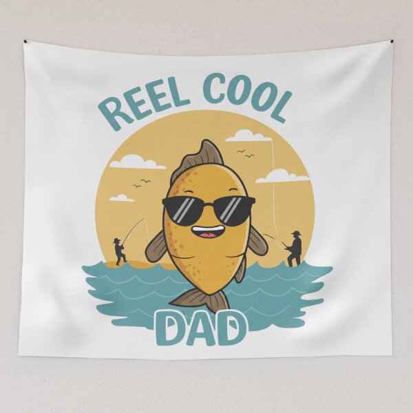 Item preview, Funny Reel Cool Dad Fishing  designed and sold by MaqueCreation.