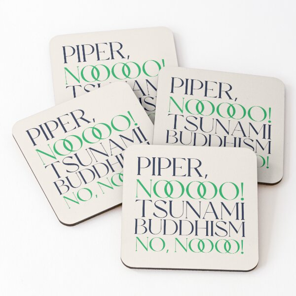 Item preview, Piper No - Victoria Interview Quote White Lotus in Modern Font designed and sold by Stickers by @molllyclare.