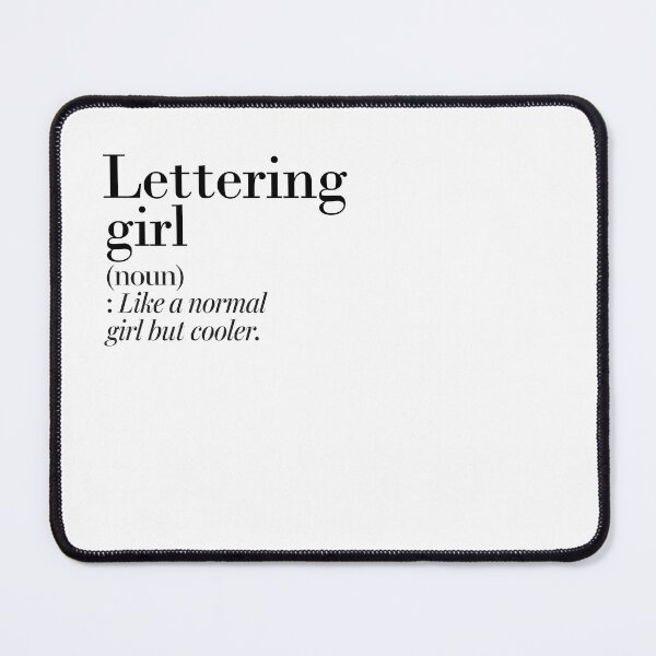 Item preview, Lettering Girl Definition - Funny Lettering Lover designed and sold by Watsonarts.