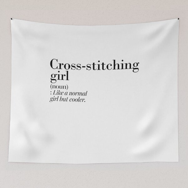 Item preview, Cross-stitching Girl Definition - Funny Cross-stitching Lover designed and sold by Watsonarts.