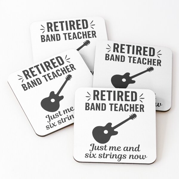 Item preview, Retired Band Teacher – Just Me and Six Strings Now designed and sold by My Cool Store.