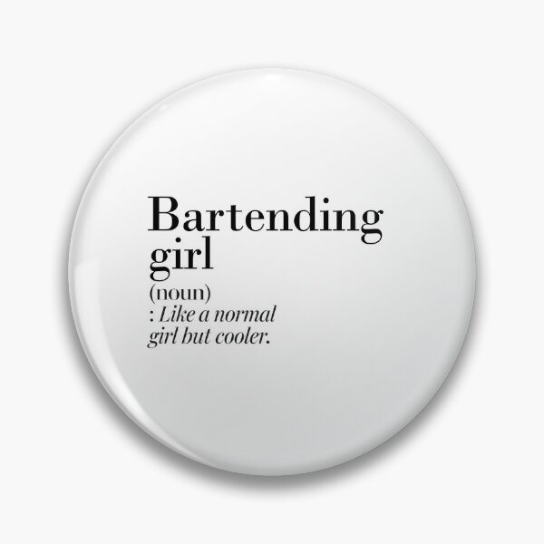 Item preview, Bartending Girl Definition - Funny Bartending Lover designed and sold by Watsonarts.