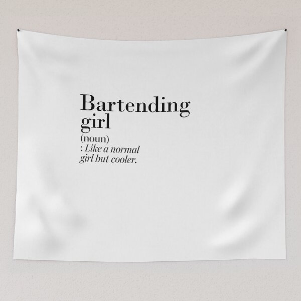 Item preview, Bartending Girl Definition - Funny Bartending Lover designed and sold by Watsonarts.