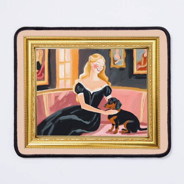 Item preview, Oil Painting with Dachshund designed and sold by ThiccAndSik.