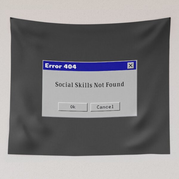 Item preview, 404 Social Skills Not Found designed and sold by TSQ.