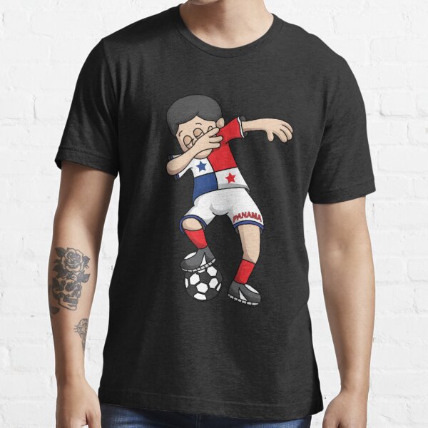 Zazzle Dabbing Dog Panama Soccer Fans Panamanian Flag Foo T-Shirt, Men's, Size: Adult S, Black