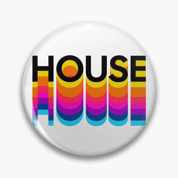 Item preview, HOUSE MUSIC  - Multi Color Drop Shadow (Black)  designed and sold by Discothreadz.