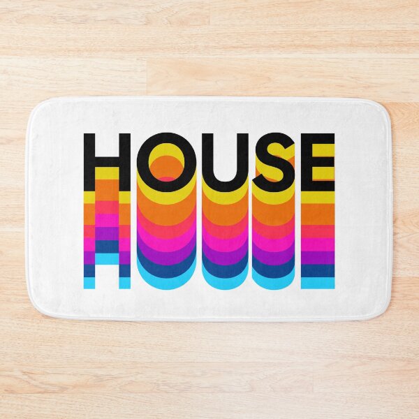 Item preview, HOUSE MUSIC  - Multi Color Drop Shadow (Black)  designed and sold by Discothreadz.
