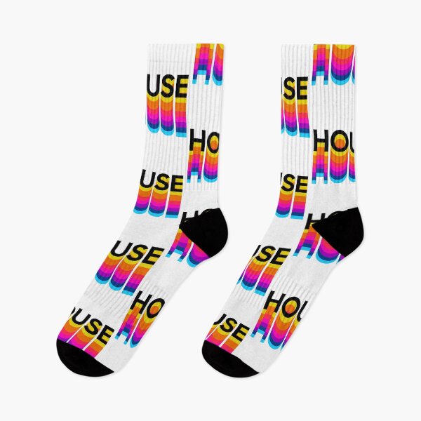 Item preview, HOUSE MUSIC  - Multi Color Drop Shadow (Black)  designed and sold by Discothreadz.