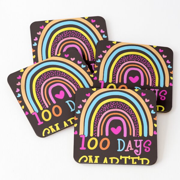 Item preview, 100Th Day Of School Teacher 100 Days Smarter Rainbow  designed and sold by Coolken kurrrr.