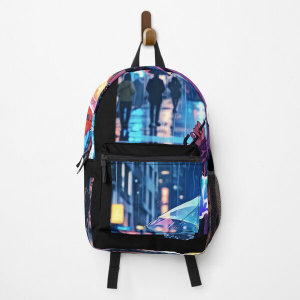 Item preview, Rainy Girl – Neon City Reflections designed and sold by Migiteart.