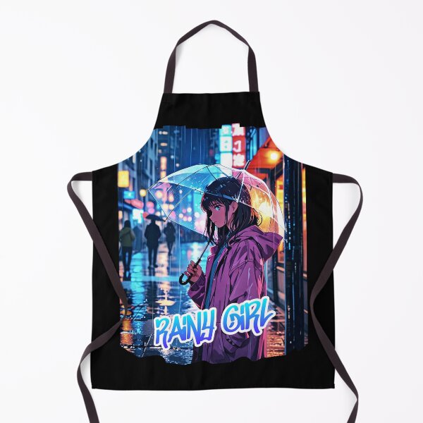 Item preview, Chica lluviosa – Reflejos de neón de la ciudad designed and sold by Migiteart.