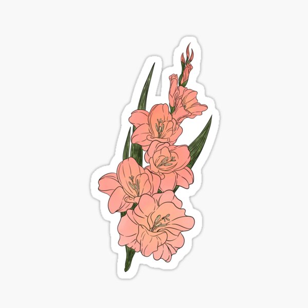 Artikel-Vorschau von Gladiolenblüten, designt und verkauft von Marguerite Artistry.