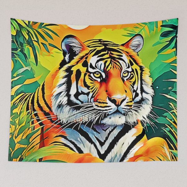 Item preview, Tropical Tiger Art designed and sold by Health And Fitness Posts e-Store.