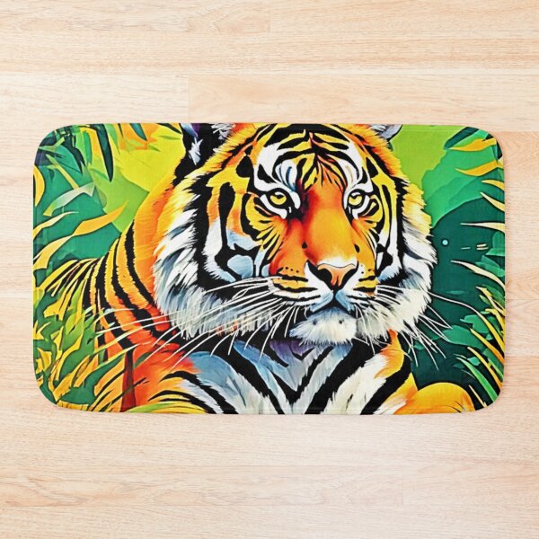 Item preview, Tropical Tiger Art designed and sold by Health And Fitness Posts e-Store.