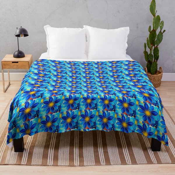 Item preview, Pretty Blue Flowers Pattern designed and sold by Patternflower.