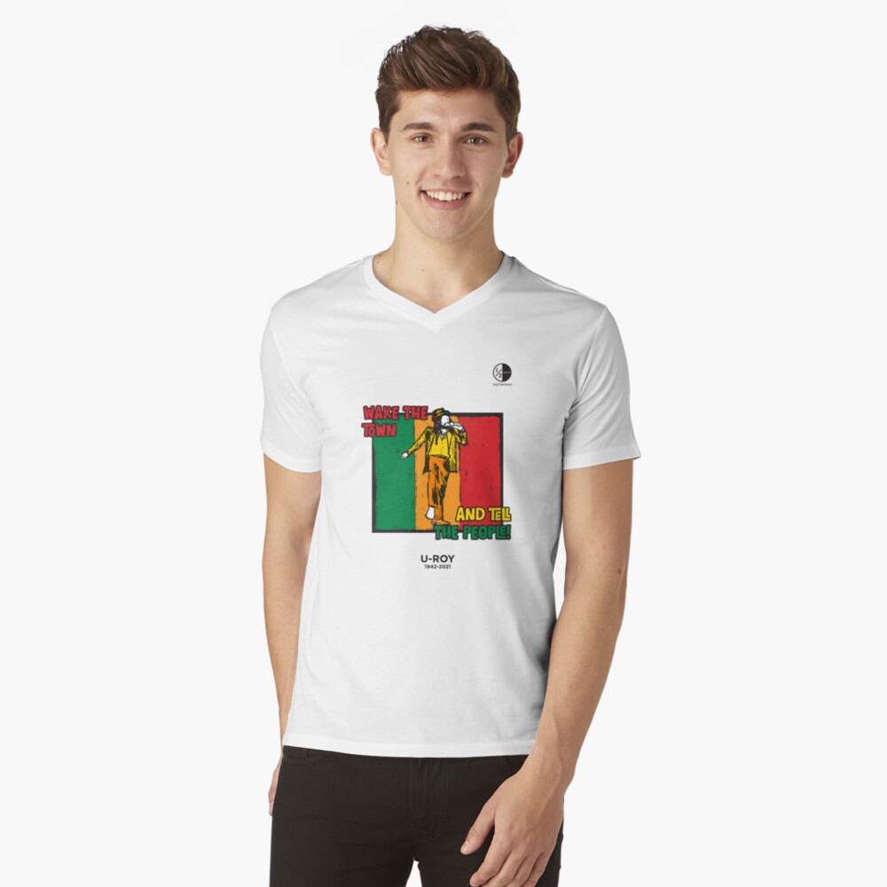 Item preview, V-Neck T-Shirt designed and sold by HalfSerious.