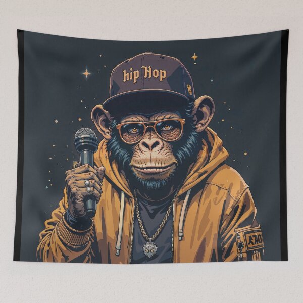 Item preview, Hip Hop Monkey designed and sold by Ranzou-Art.