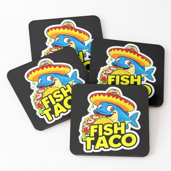 Item preview, Fish Taco Sticker Design designed and sold by SteezeeStore.