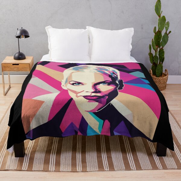 Item preview, "Elegance in Shadows: Stylized Portrait of Annie Lennox" designed and sold by Artisticanvas.