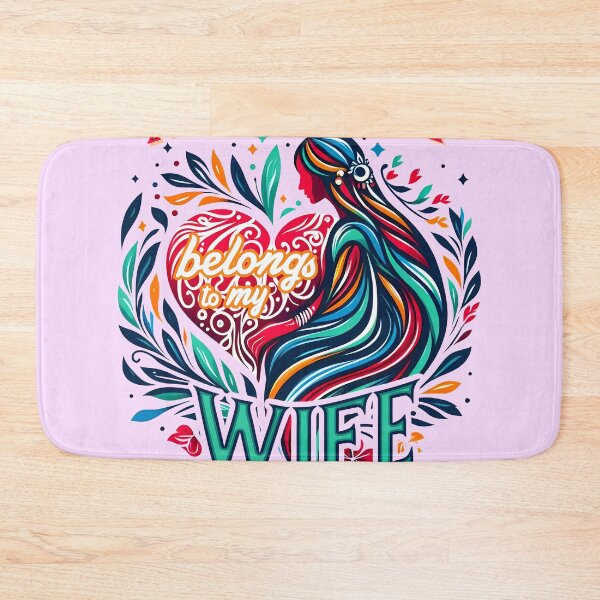 Item preview, My heart belongs to my wife, typography designed and sold by maxmaj.