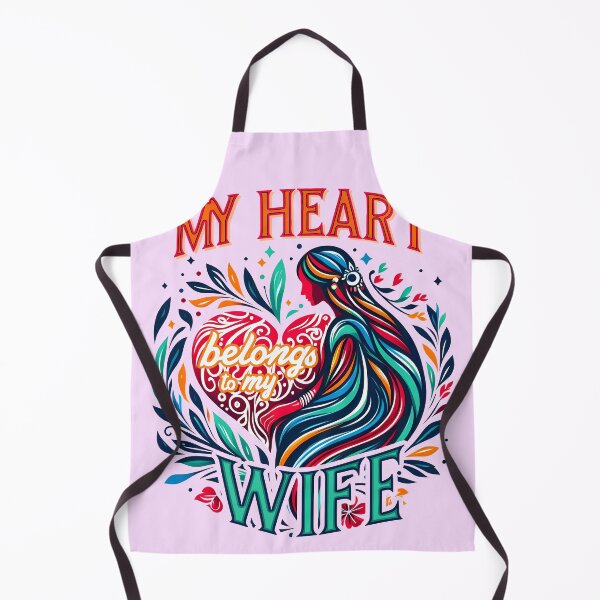 Item preview, My heart belongs to my wife, typography designed and sold by maxmaj.