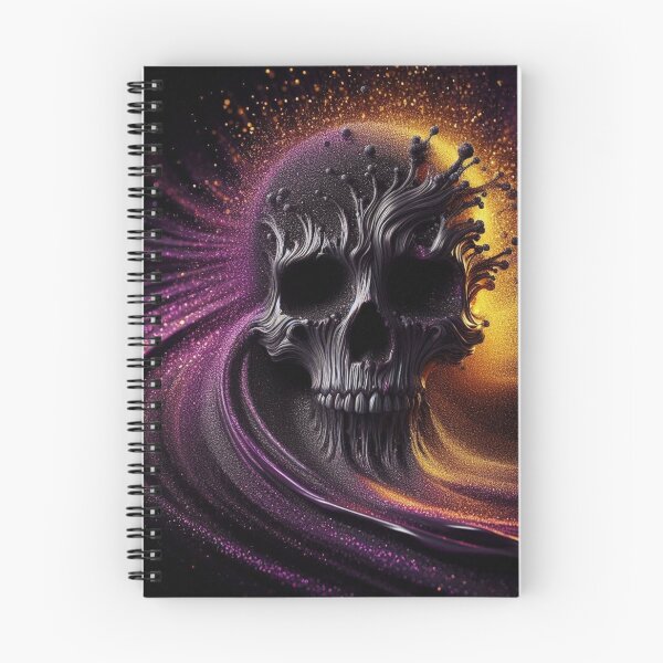 Item preview, Purple and Yellow Splattered Skull designed and sold by Ghostface2025.