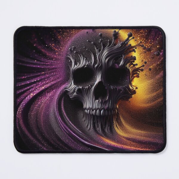 Item preview, Purple and Yellow Splattered Skull designed and sold by Ghostface2025.