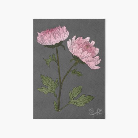 Aperçu de l'œuvre Fleurs de chrysanthème rose créée et vendue par Marguerite Artistry.