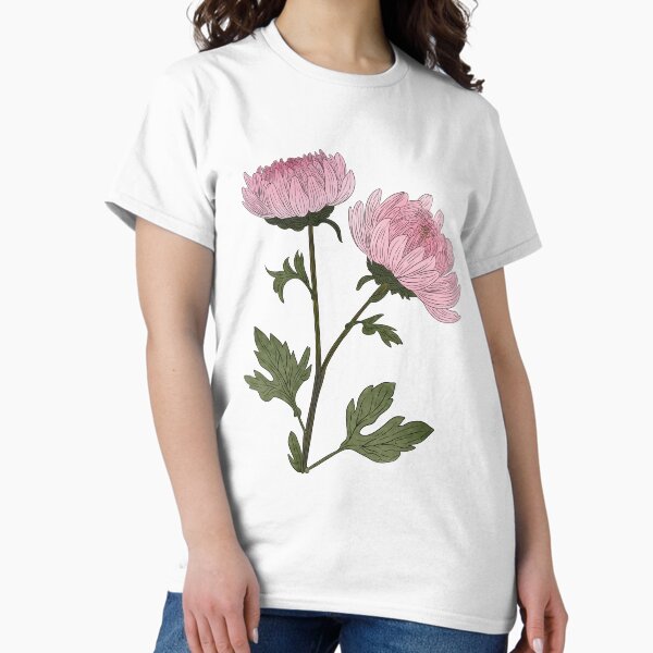 Vista previa del artículo con la obra «flores de crisantemo rosa», diseñado y vendido por Marguerite Artistry.