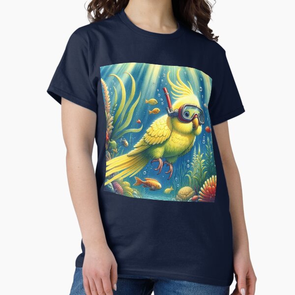 Item preview, Mucki’s Dive Through the Glowing Coral Realm designed and sold by LegademaArt.