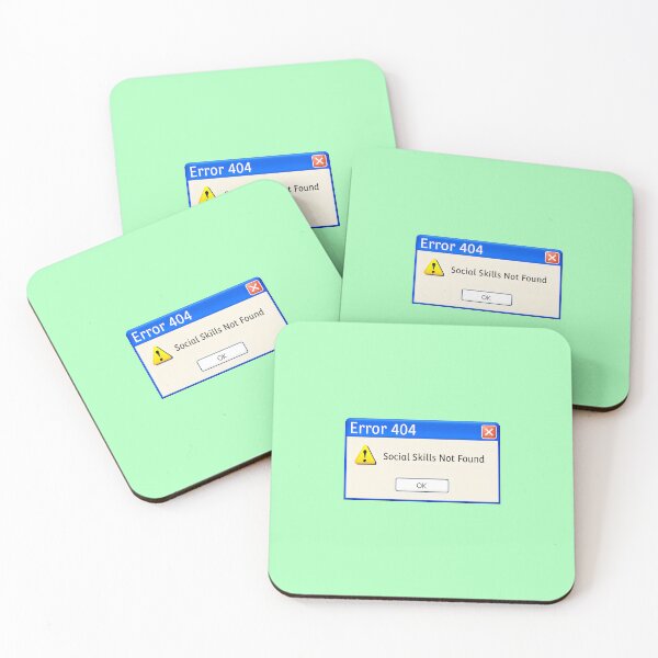 Item preview, Error 404: Social Skills Not Found designed and sold by TSQ.