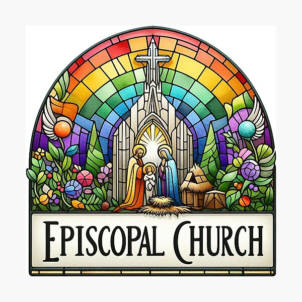 Item preview, Episcopal Church, Stain Glass Episcopal Church designed and sold by clintang.