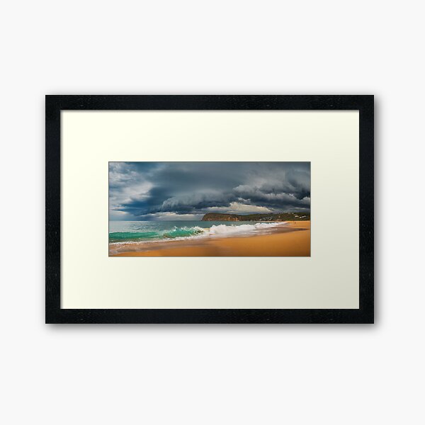 Item preview, Stormfront over beach and breaking waves designed and sold by dags.