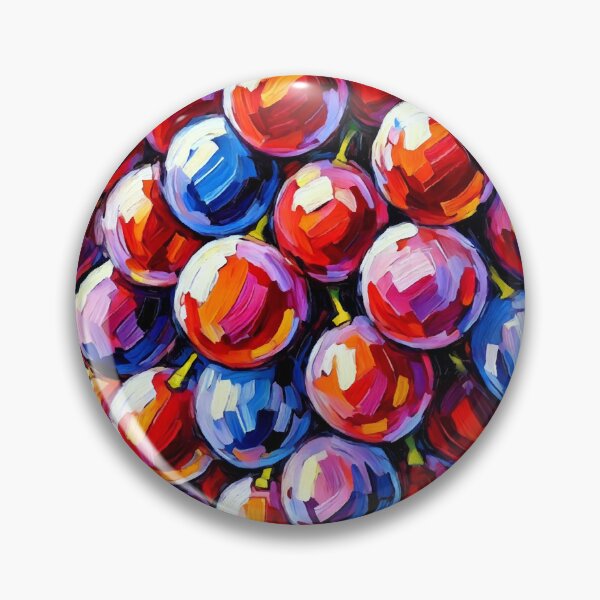 Item preview, Juicy Red Grapes Cluster in Vivid Artistic Vineyard designed and sold by ChrisButler.