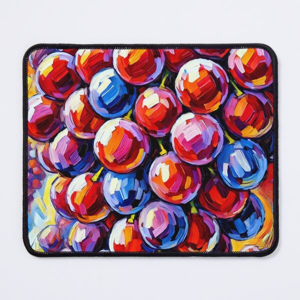 Item preview, Juicy Red Grapes Cluster in Vivid Artistic Vineyard designed and sold by ChrisButler.