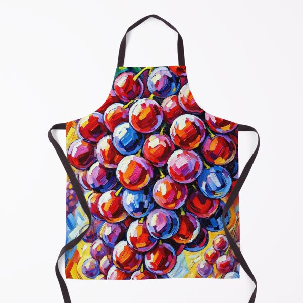 Item preview, Juicy Red Grapes Cluster in Vivid Artistic Vineyard designed and sold by ChrisButler.
