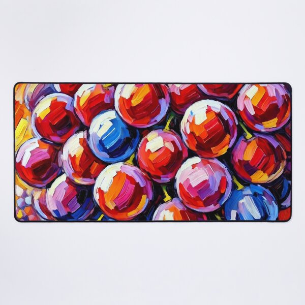 Item preview, Juicy Red Grapes Cluster in Vivid Artistic Vineyard designed and sold by ChrisButler.
