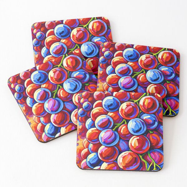 Item preview, Juicy Red Grapes Cluster with Vibrant Vineyard Colors designed and sold by ChrisButler.