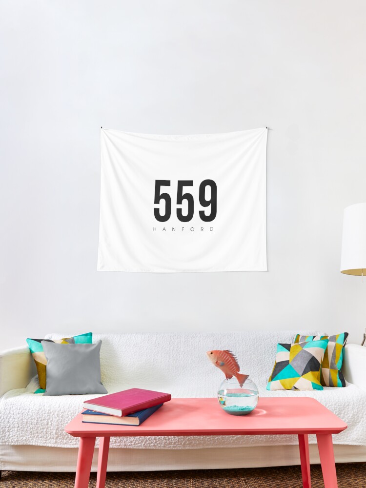 Hanford Ca 559 Area Code Design Tapestry By Cartocreative