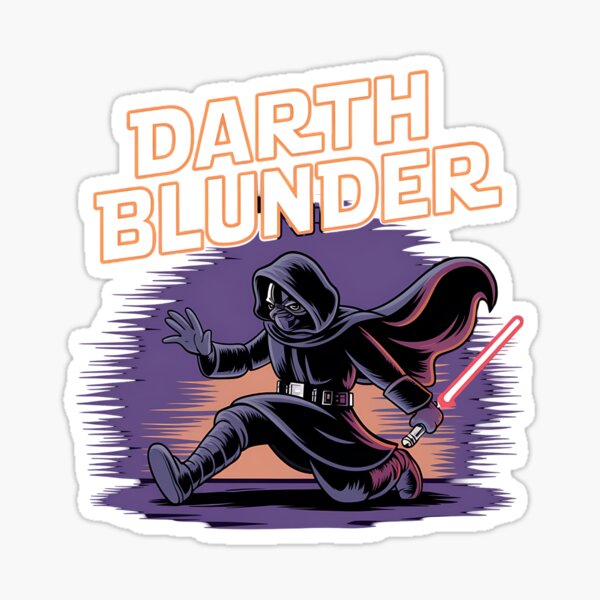 Item preview, Darth Blunder – Funny Sci-Fi Parody designed and sold by Evolved Ape.