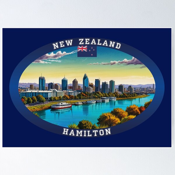 Item preview, Hamilton New Zealand Travel designed and sold by Thistle-TShop.