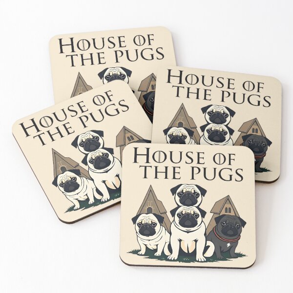 Item preview, House of the Pugs – Funny Game of Thrones Parody designed and sold by Evolved Ape.