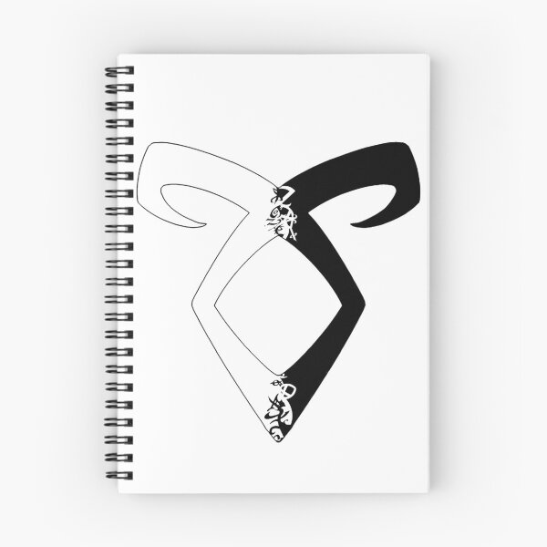 Item preview, Shadowhunters rune - Angelic power rune half solid half silhouette (black) - Clary, Alec, Izzy, Jace, Magnus - Malec designed and sold by Vane22april.