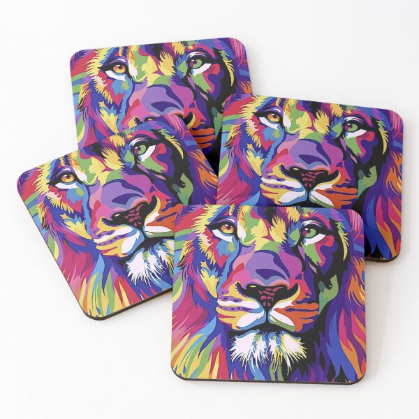 Item preview, Colorful Lion designed and sold by ViaARTfactory.