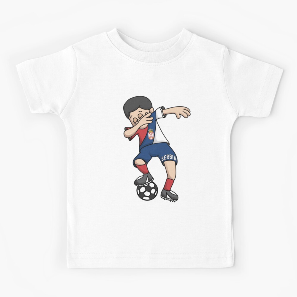 : Dabbing Soccer Boy Serbia Jersey, Serbian Kids Dab Gifts T-Shirt  : Clothing, Shoes & Jewelry