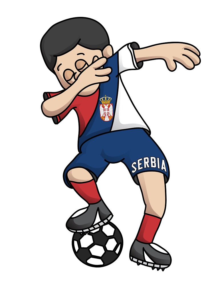 : Dabbing Soccer Boy Serbia Jersey Shirt - Serbian Football :  Clothing, Shoes & Jewelry