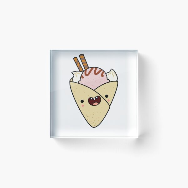 Item preview, Kawaii Strawberry Ice Cream Crepe designed and sold by kawaiilife.