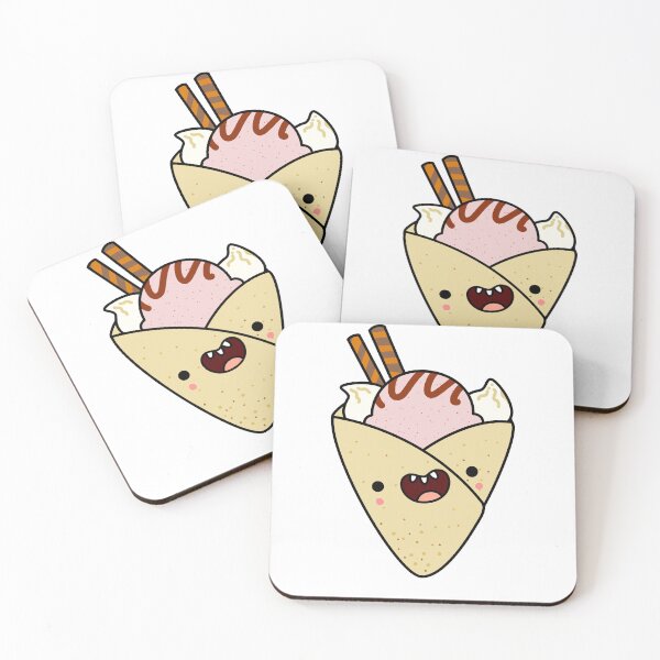 Item preview, Kawaii Strawberry Ice Cream Crepe designed and sold by kawaiilife.