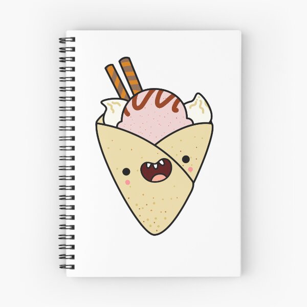 Item preview, Kawaii Strawberry Ice Cream Crepe designed and sold by kawaiilife.